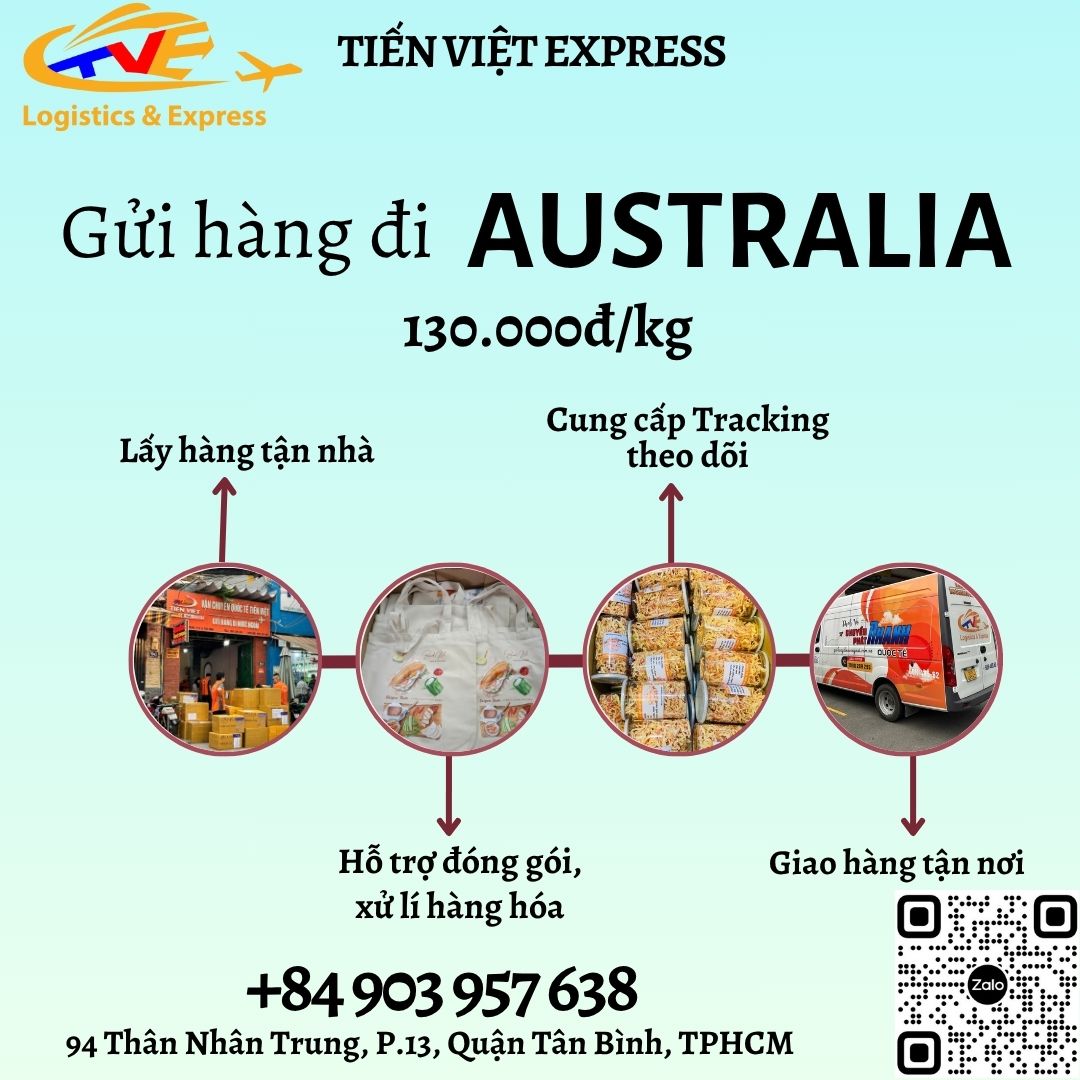 Gửi hàng đi Úc- Tiến Việt Express
